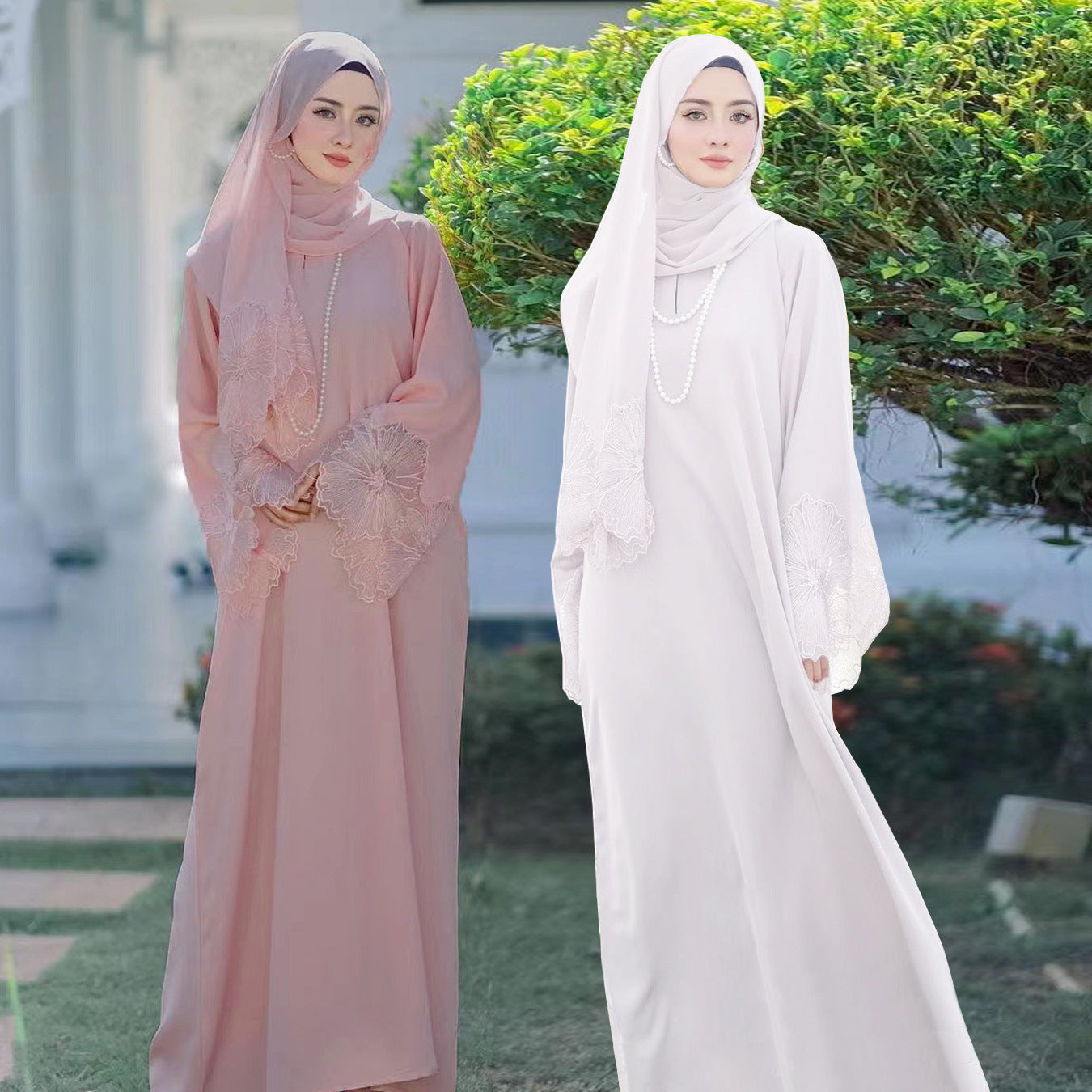 Elegant Indonesian Abaya  (Burkha,kaftan) With Headscarf  For Women