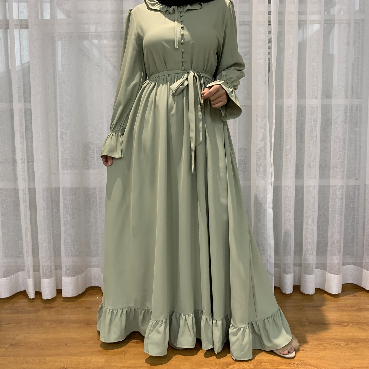 Versatile & Modern Middle-East Solid Color  Abaya (Burkha,kaftan) For Women