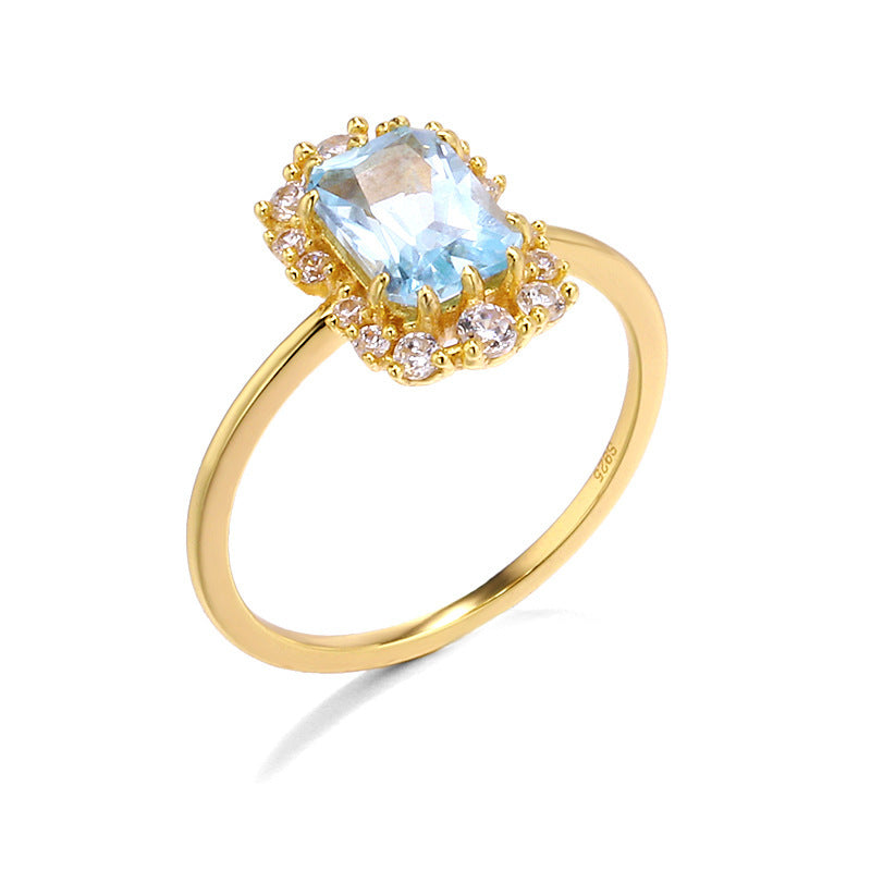Inlaid with Zircon Jewellery Ring