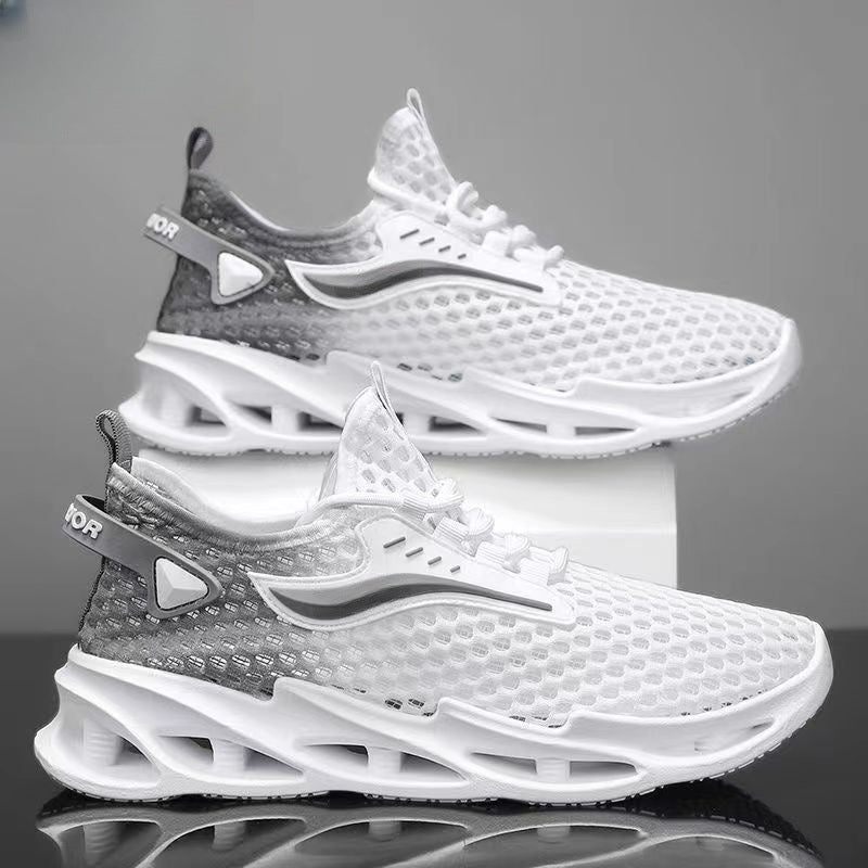 Men's Lace-up Sports Sneakers Fashion Hollow-Sole