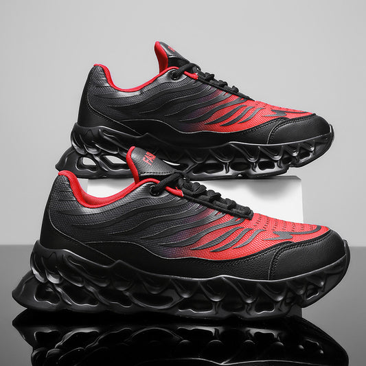Men's Lace-up Sneakers Thick-soled Outdoor Running Sports Sneaker's