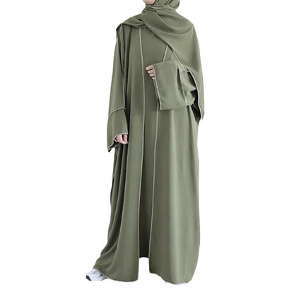 Iranian With Inner Wear & Edge Design Work Abaya (Burkha,kaftan) For Women