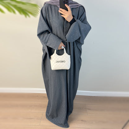 Fancy Elegant Dubai Middle-East Thickening Abaya ( Burkha,Kaftans) For Women