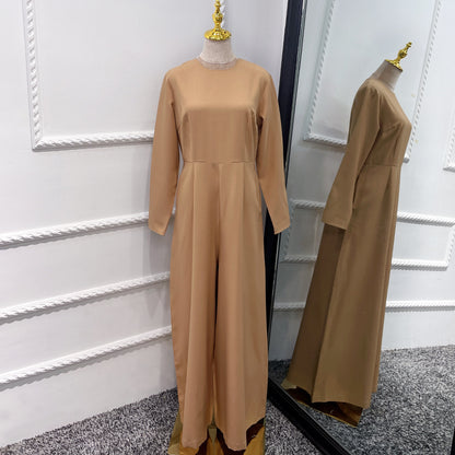 Elegant Floral Printed Middle-East Abaya (Burkha,kaftan) For Women