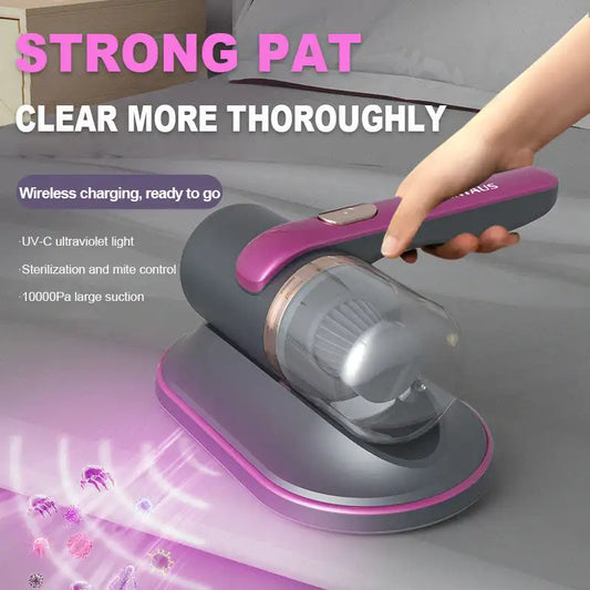 Wireless Electric UV Mite Remover For Bed Mattress, Sofa, Pillows, And Mini Vacuum Cleaner