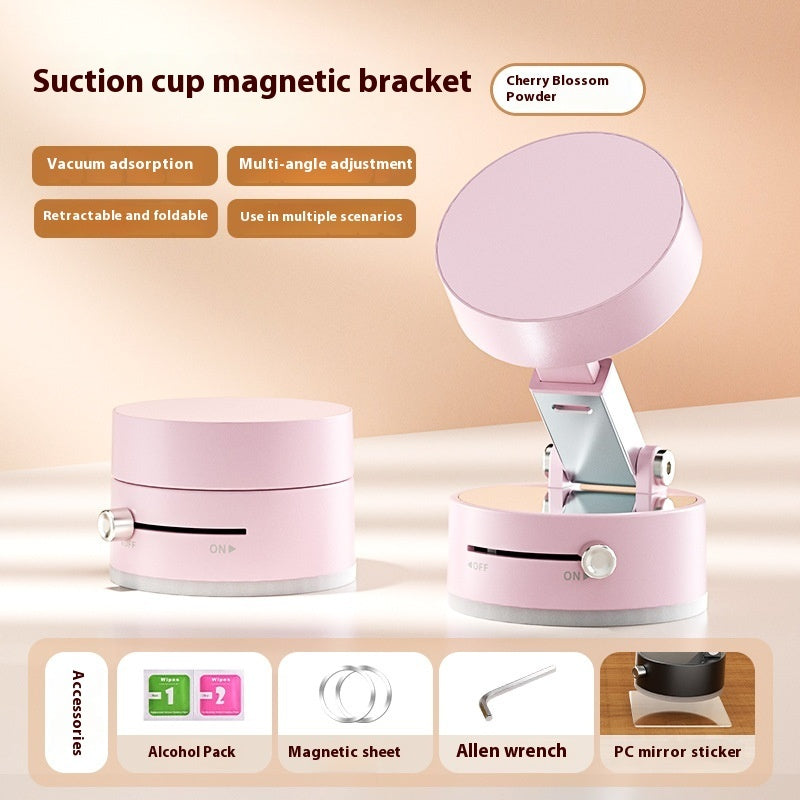 Foldable Magnetic Vacuum (Suction ) Car Phone Holder Cup Hands-Free Navigation For Smart Phone