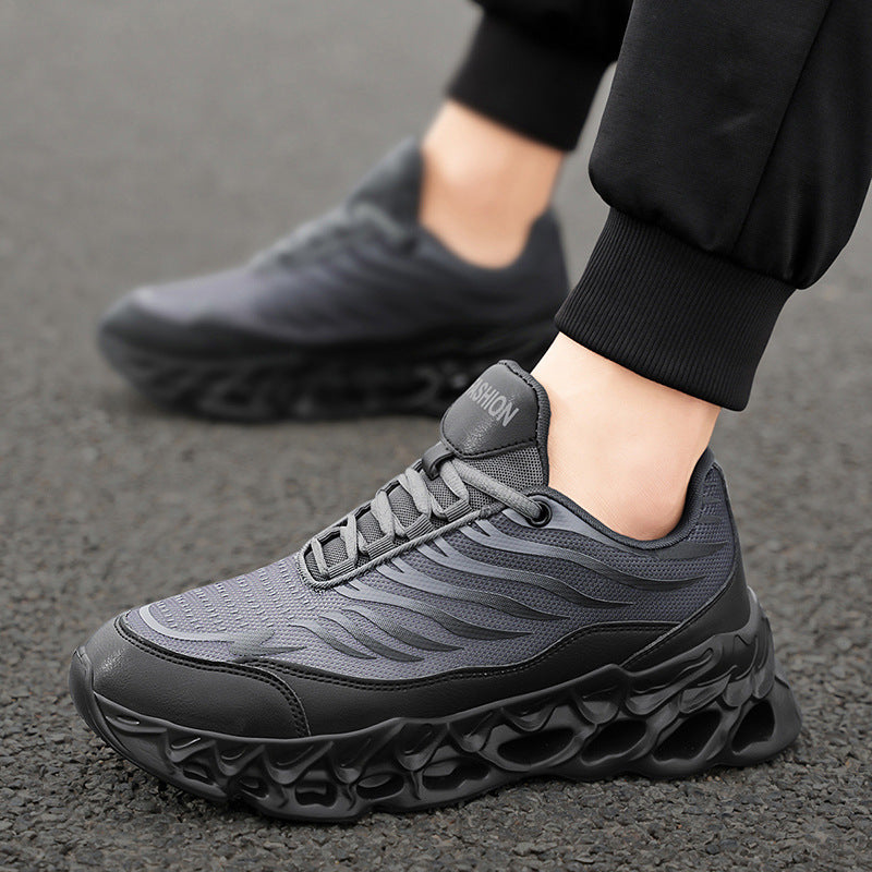 Men's Lace-up Sneakers Thick-soled Outdoor Running Sports Sneaker's