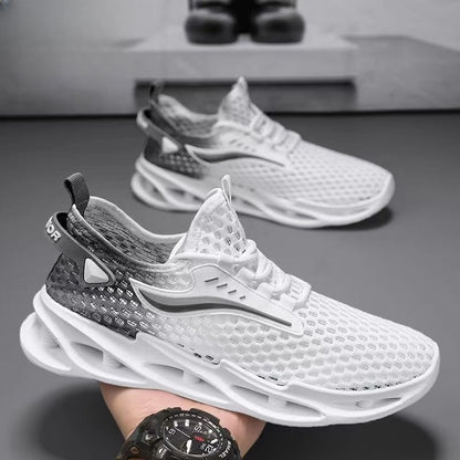 Men's Lace-up Sports Sneakers Fashion Hollow-Sole