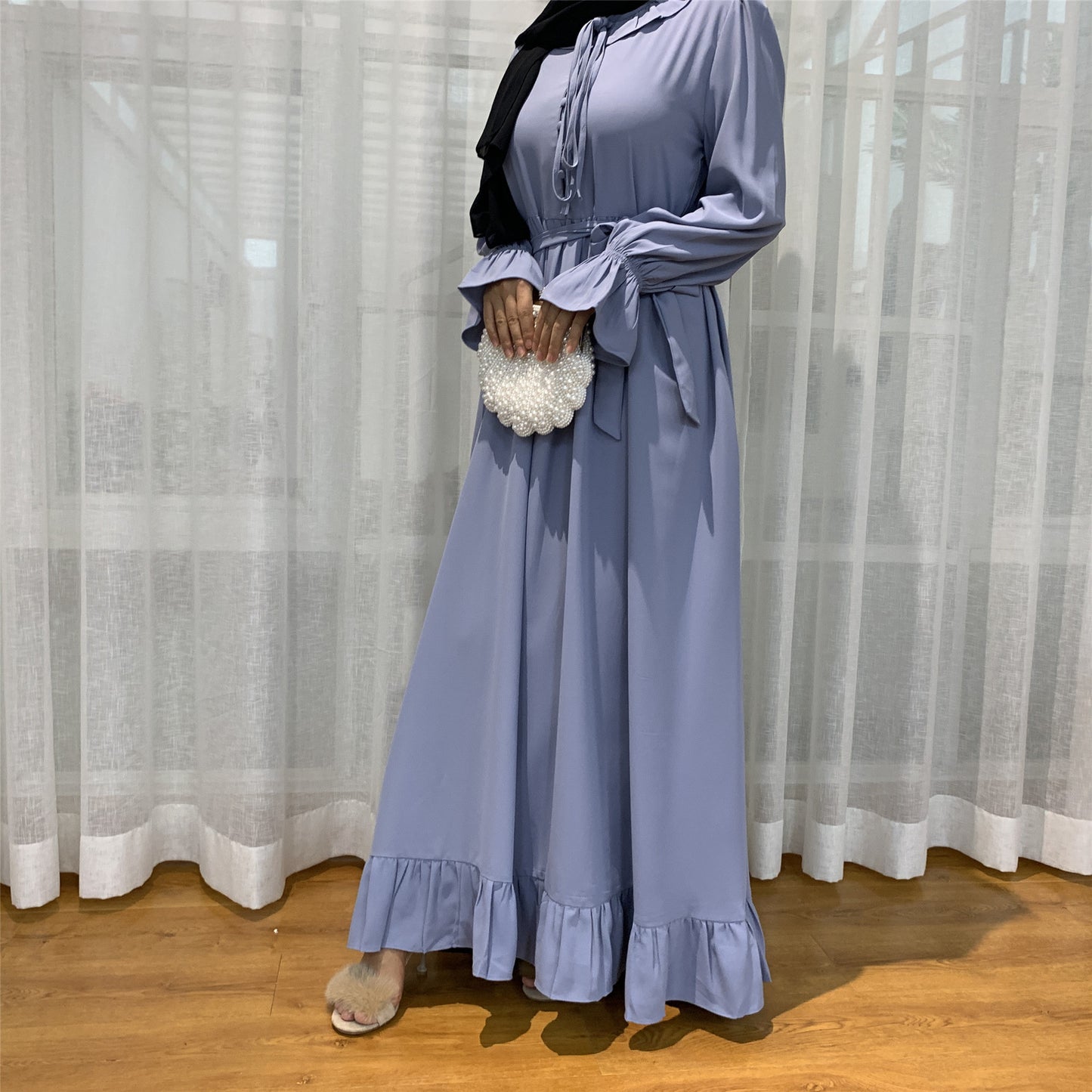 Versatile & Modern Middle-East Solid Color  Abaya (Burkha,kaftan) For Women