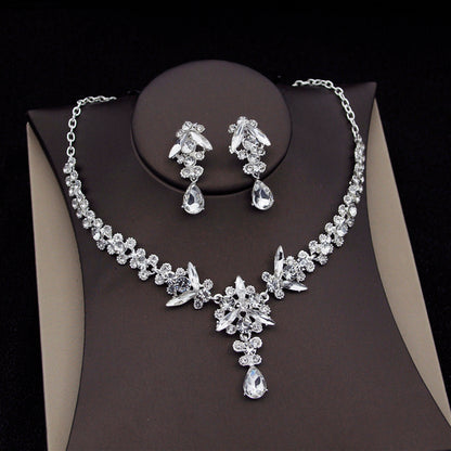 Royal Queen Bridal Jewelry Sets For Women Luxury Tiaras Crown
