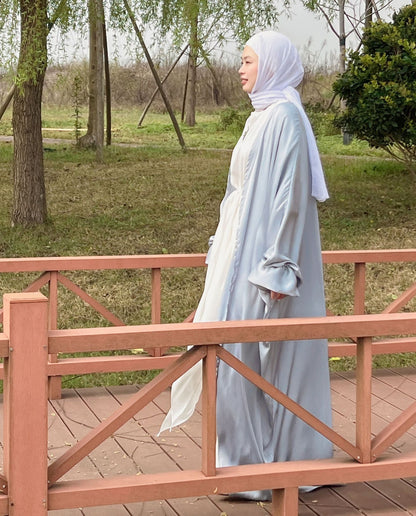 luxurious Puff Sleeve Middle-East  Abaya (Burkha,kaftans) For Women