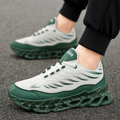 Men's Lace-up Sneakers Thick-soled Outdoor Running Sports Sneaker's