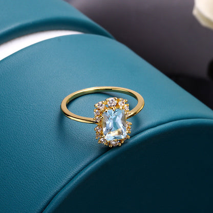 Inlaid with Zircon Jewellery Ring