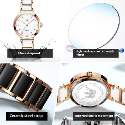 Zirconium Women's Quartz Niche High-end Watch