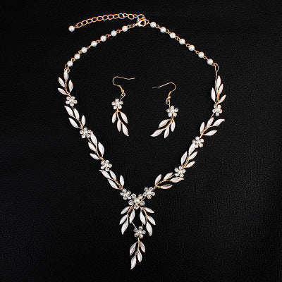 Bridal Elegant three-piece European and American Style jewelry Set