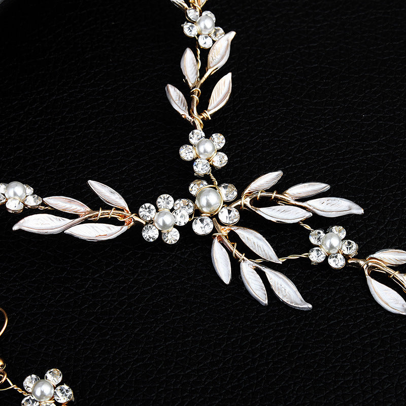 Bridal Elegant three-piece European and American Style jewelry Set