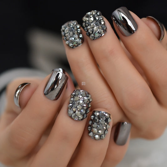 Metallic Removable Nails for women