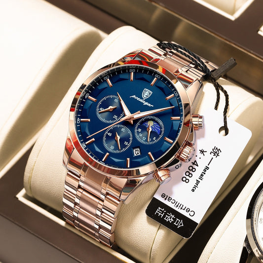 Classic Business Mechanical Men's Quartz Wrist Watch