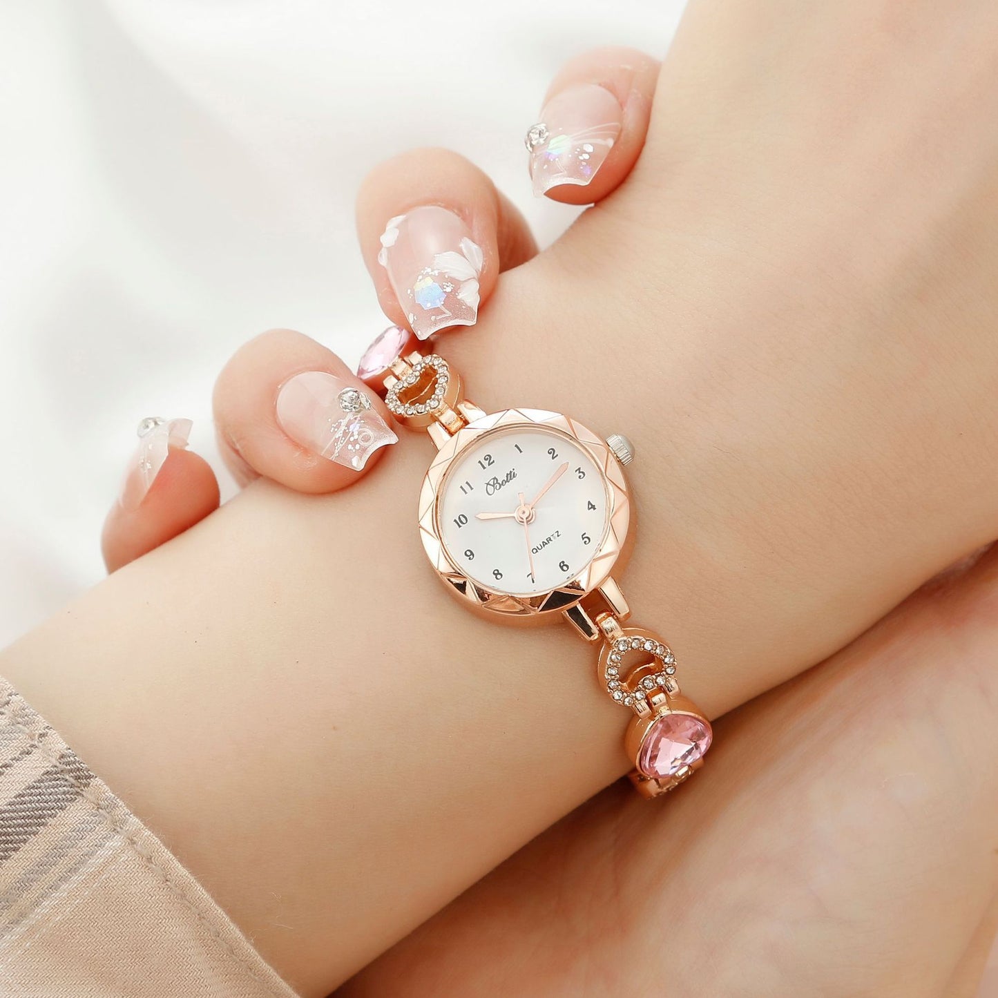 Women's Simple Quartz Watch With Jewelry Set