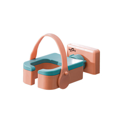 Hair Dryer Holder with Wall-mounted Punch-free Woundable Multifunctional Blower Holder Bathroom Essentials