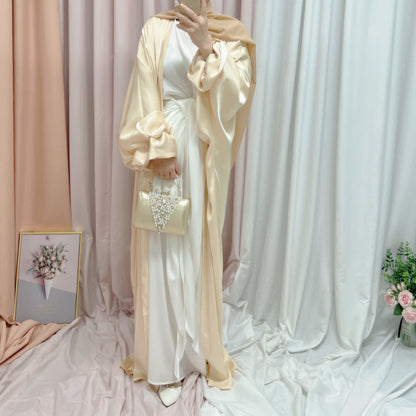luxurious Puff Sleeve Middle-East  Abaya (Burkha,kaftans) For Women