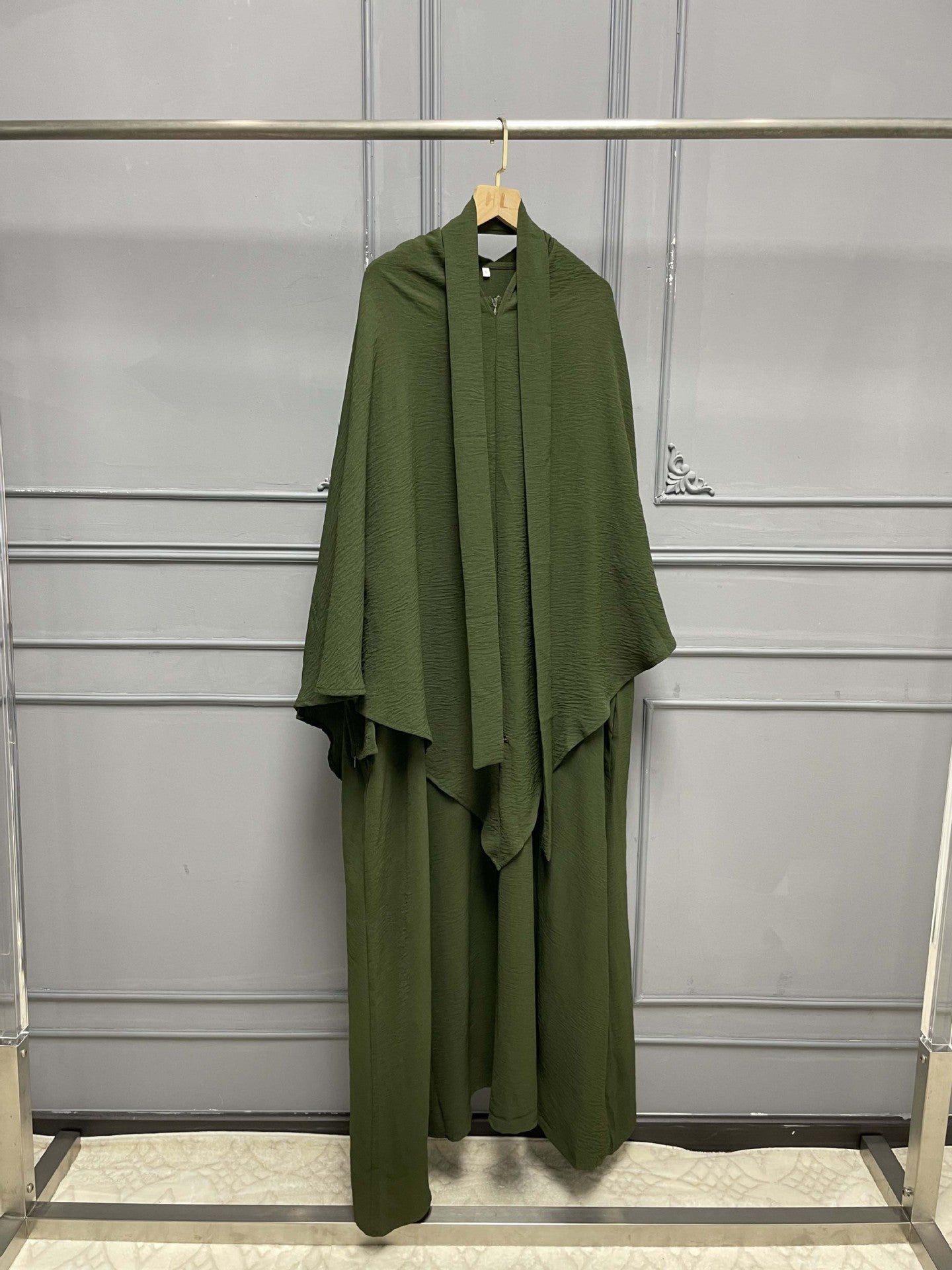Iranian Two-piece Headscarf & Abaya (Burkha,kaftan) For Women