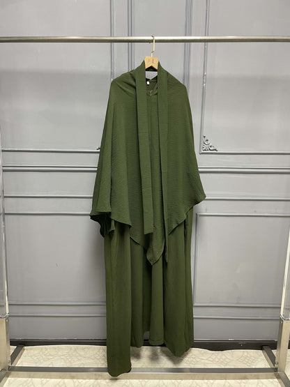 Iranian Two-piece Headscarf & Abaya (Burkha,kaftan) For Women