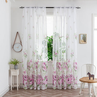 Modern Mesh Bedroom Light Transmission Decorative Curtain