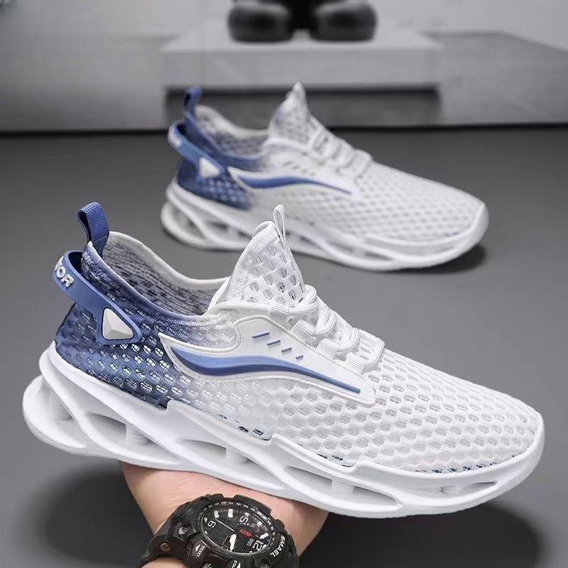 Men's Lace-up Sports Sneakers Fashion Hollow-Sole
