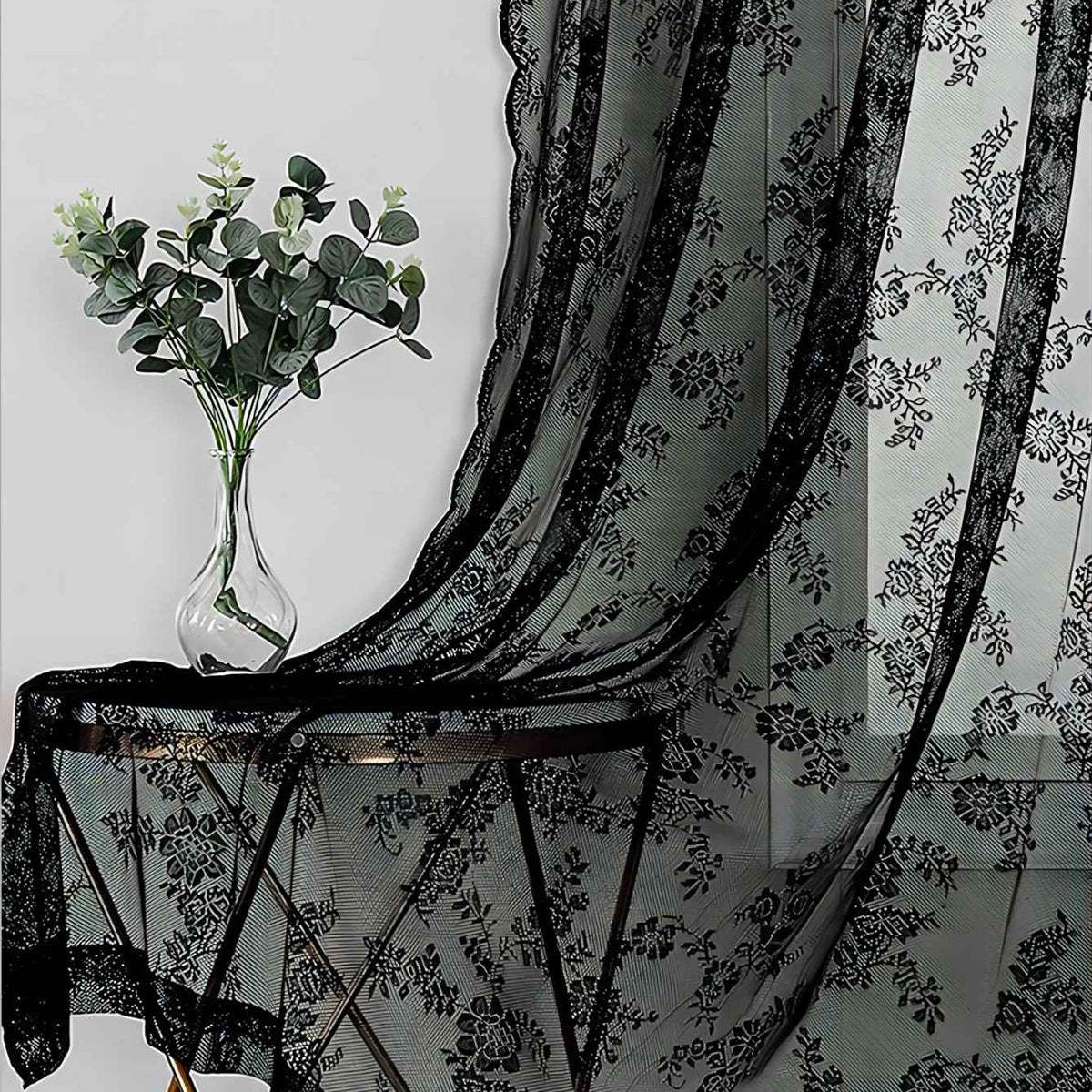 Vintage Lace Half Shade Curtain