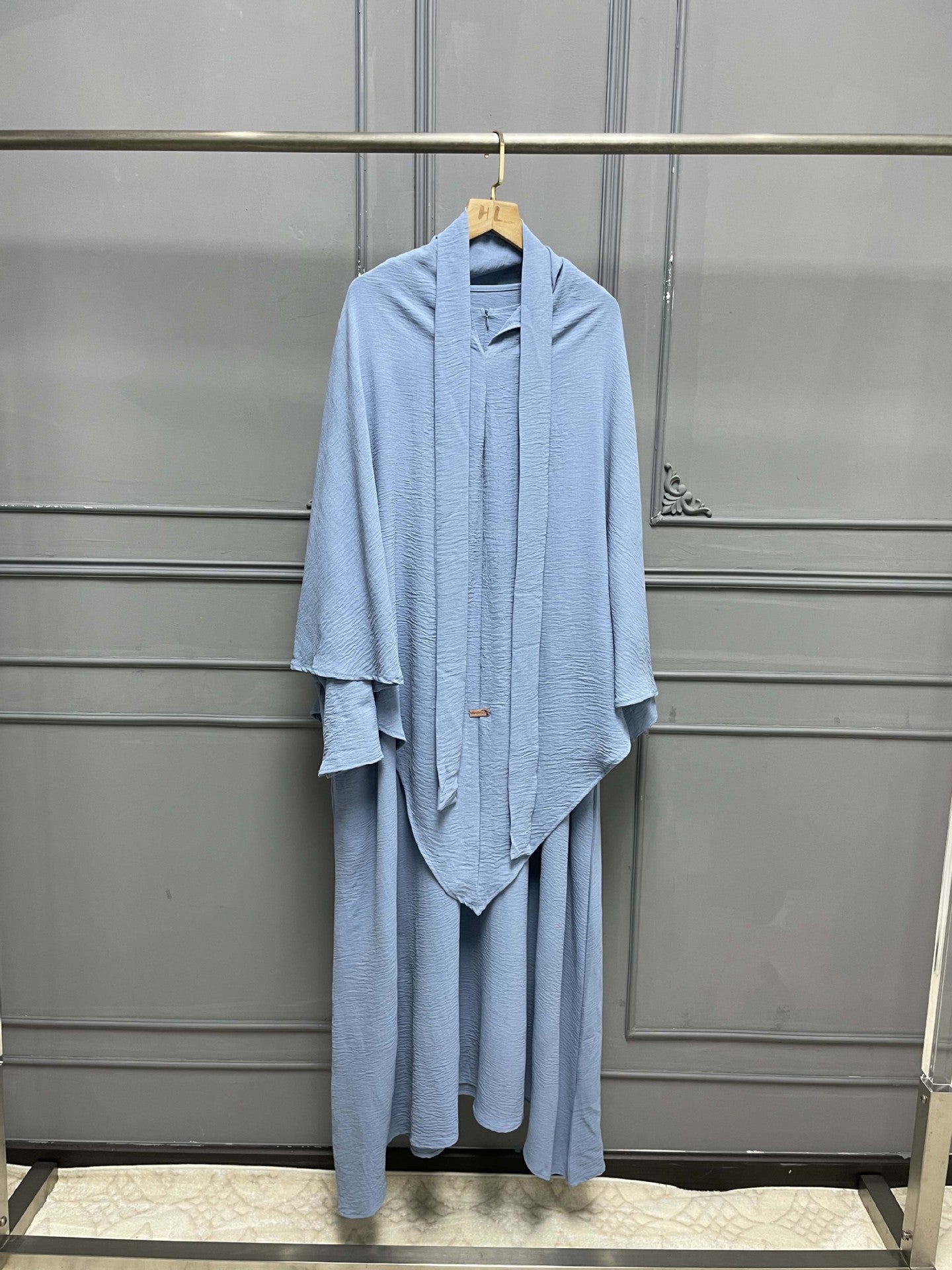 Iranian Two-piece Headscarf & Abaya (Burkha,kaftan) For Women
