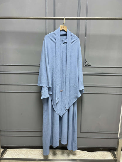 Iranian Two-piece Headscarf & Abaya (Burkha,kaftan) For Women
