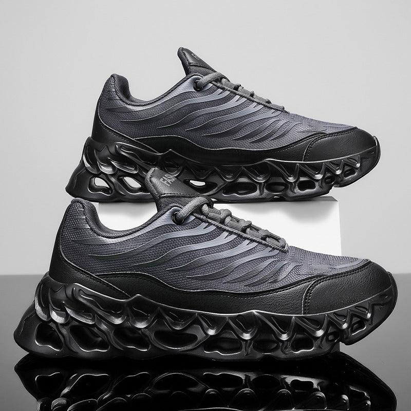 Men's Lace-up Sneakers Thick-soled Outdoor Running Sports Sneaker's