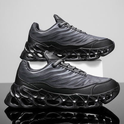 Men's Lace-up Sneakers Thick-soled Outdoor Running Sports Sneaker's