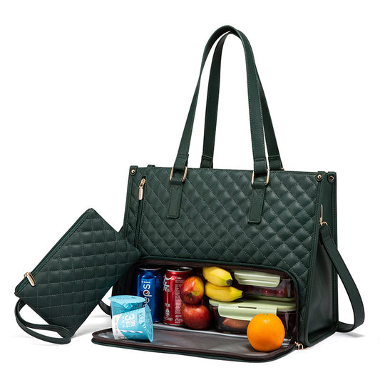 Multifunctional Fashionable Thermal Insulation Lunch Box & Leak-proof Crossbody Storage Bag Women's Handbag