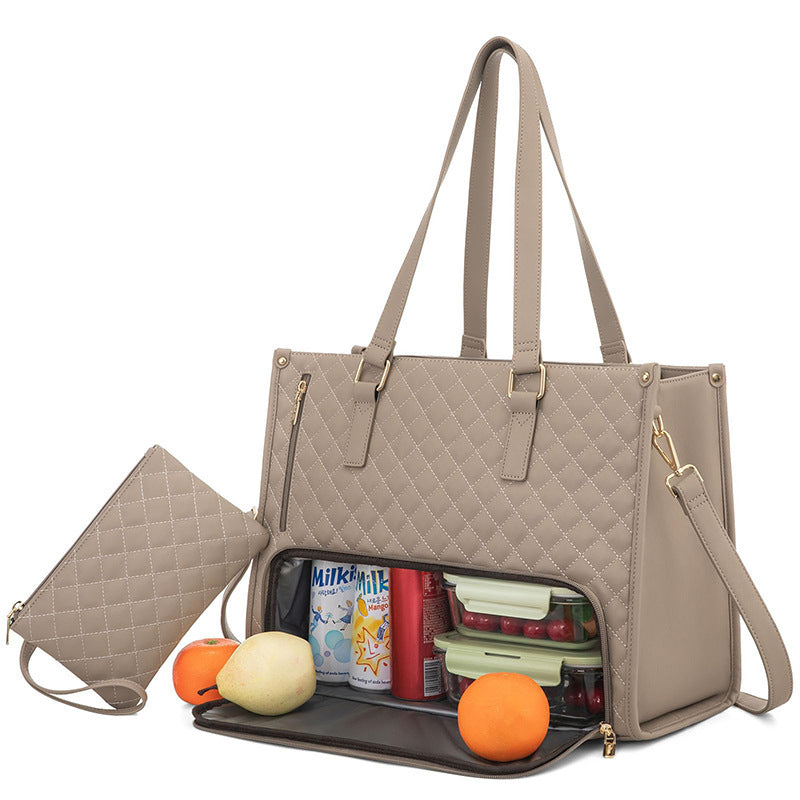 Multifunctional Fashionable Thermal Insulation Lunch Box & Leak-proof Crossbody Storage Bag Women's Handbag