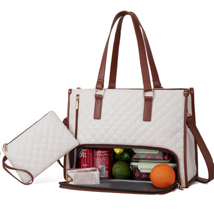 Multifunctional Fashionable Thermal Insulation Lunch Box & Leak-proof Crossbody Storage Bag Women's Handbag