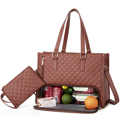 Multifunctional Fashionable Thermal Insulation Lunch Box & Leak-proof Crossbody Storage Bag Women's Handbag