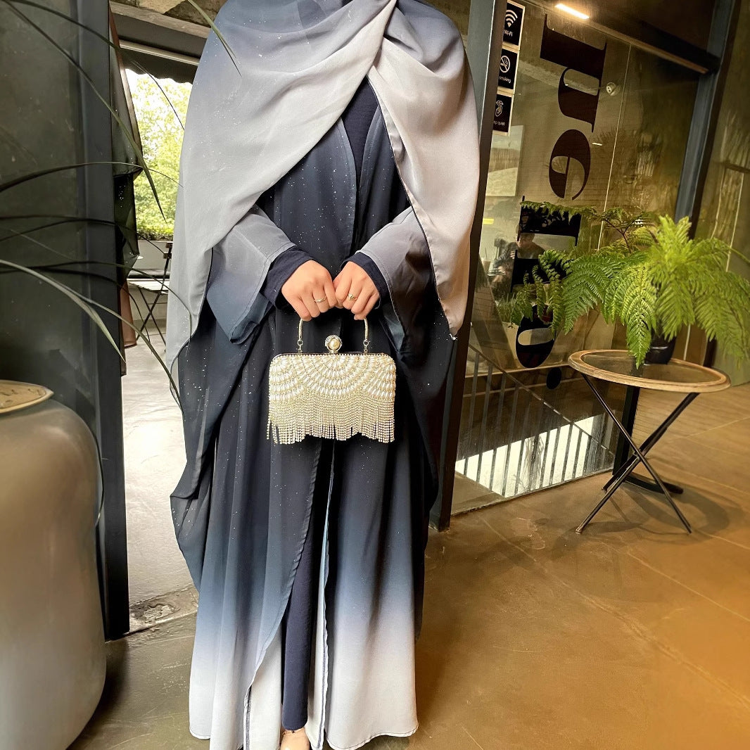 Galaxy & Gradient Design Abaya (Burkha,kaftan) For Women