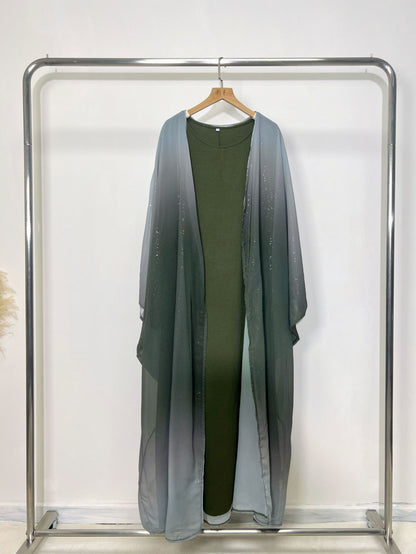 Galaxy & Gradient Design Abaya (Burkha,kaftan) For Women