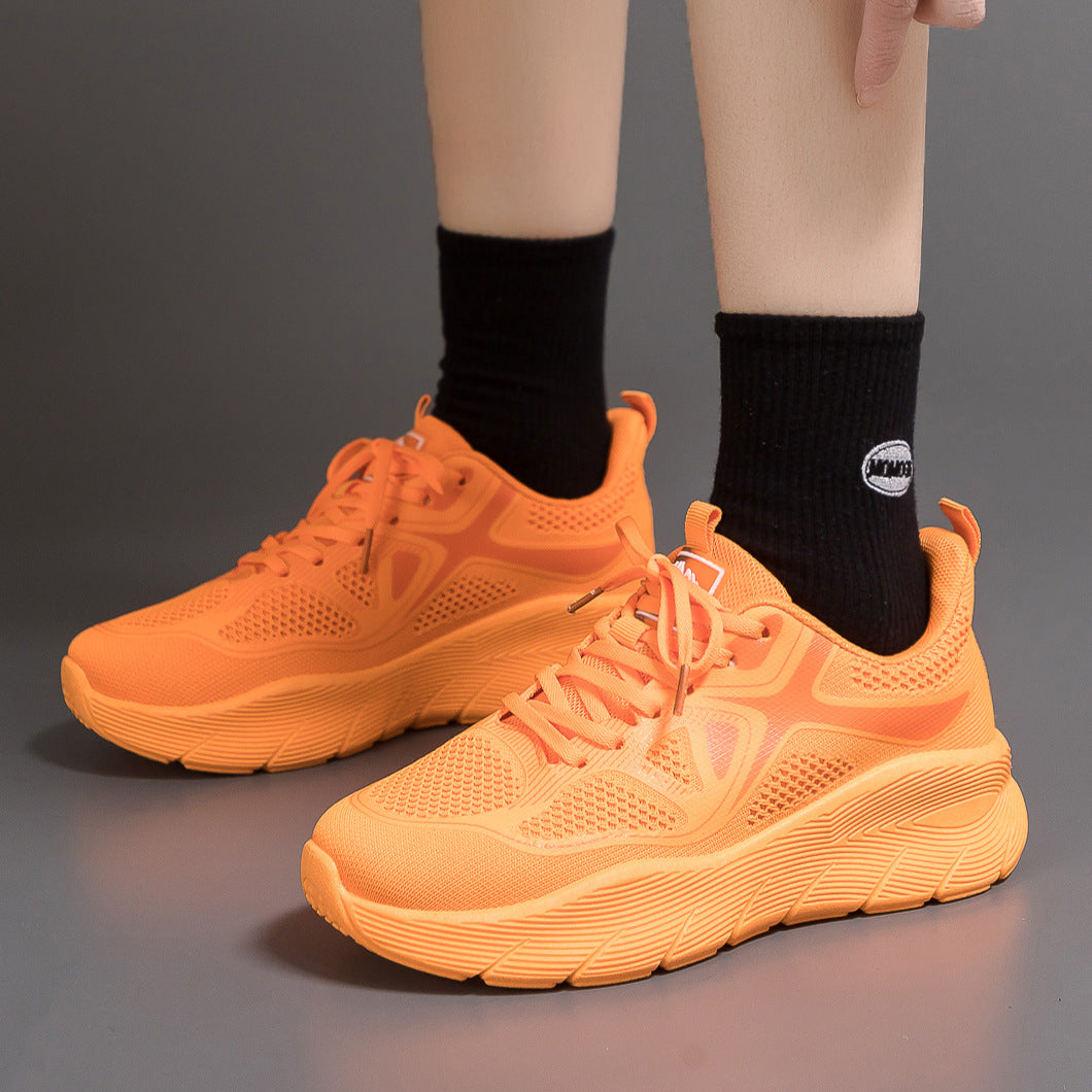 Rubber Cloth Men's And Women's Breathable Running Shoes