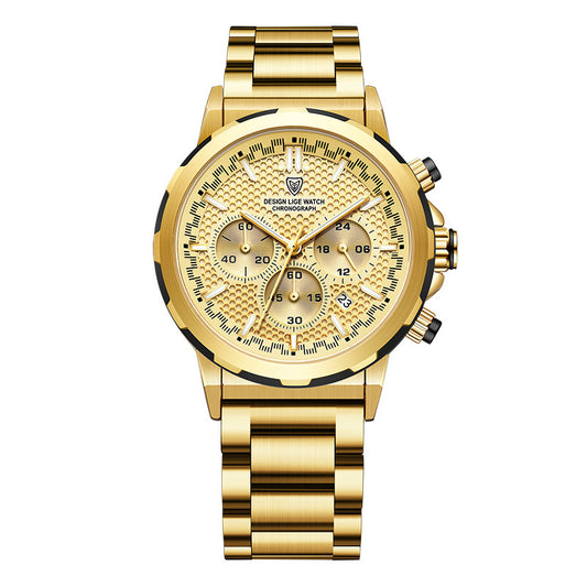 Classic Chronograph Classic Multifunctional with Luminous And Waterproof Watch