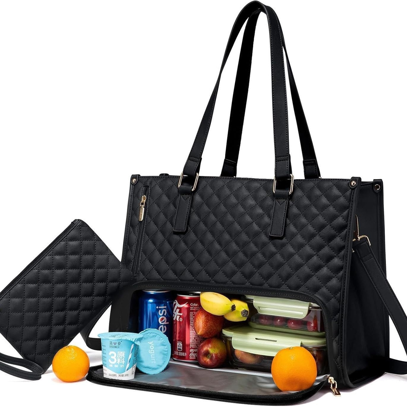 Multifunctional Fashionable Thermal Insulation Lunch Box & Leak-proof Crossbody Storage Bag Women's Handbag