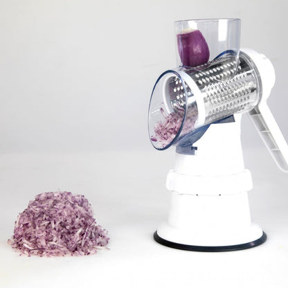 3 In 1 Vegetable Slicer & Grater For With Vacuum Suction Holding