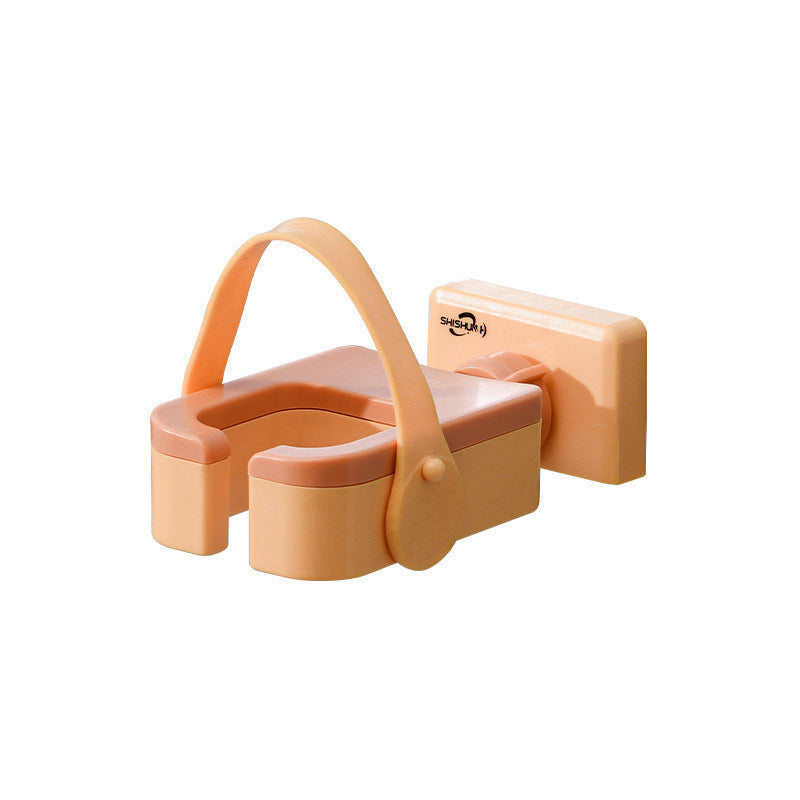 Hair Dryer Holder with Wall-mounted Punch-free Woundable Multifunctional Blower Holder Bathroom Essentials