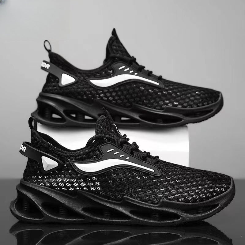 Men's Lace-up Sports Sneakers Fashion Hollow-Sole