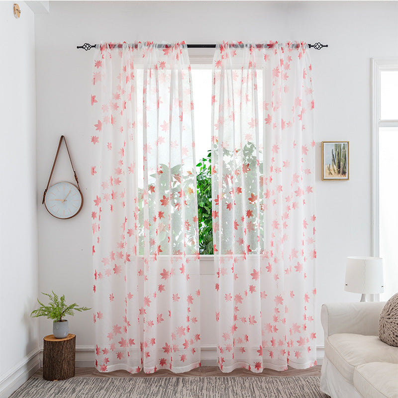 Modern Mesh Bedroom Light Transmission Decorative Curtain