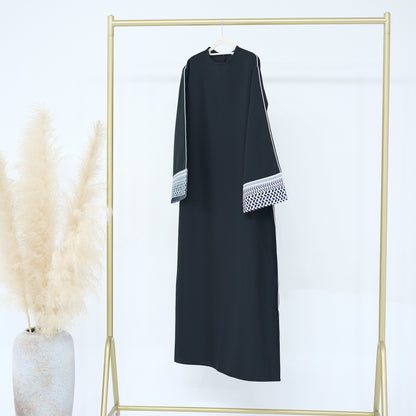 Elegant Middle-East Stitching keffiyeh Series Abaya (Burkha,Kaftans) For Women