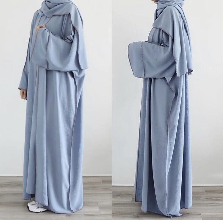 Iranian With Inner Wear & Edge Design Work Abaya (Burkha,kaftan) For Women