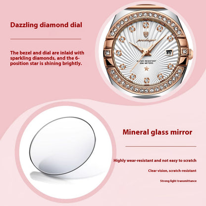 Elegant  Ultra-thin Watch for Women With Luminous